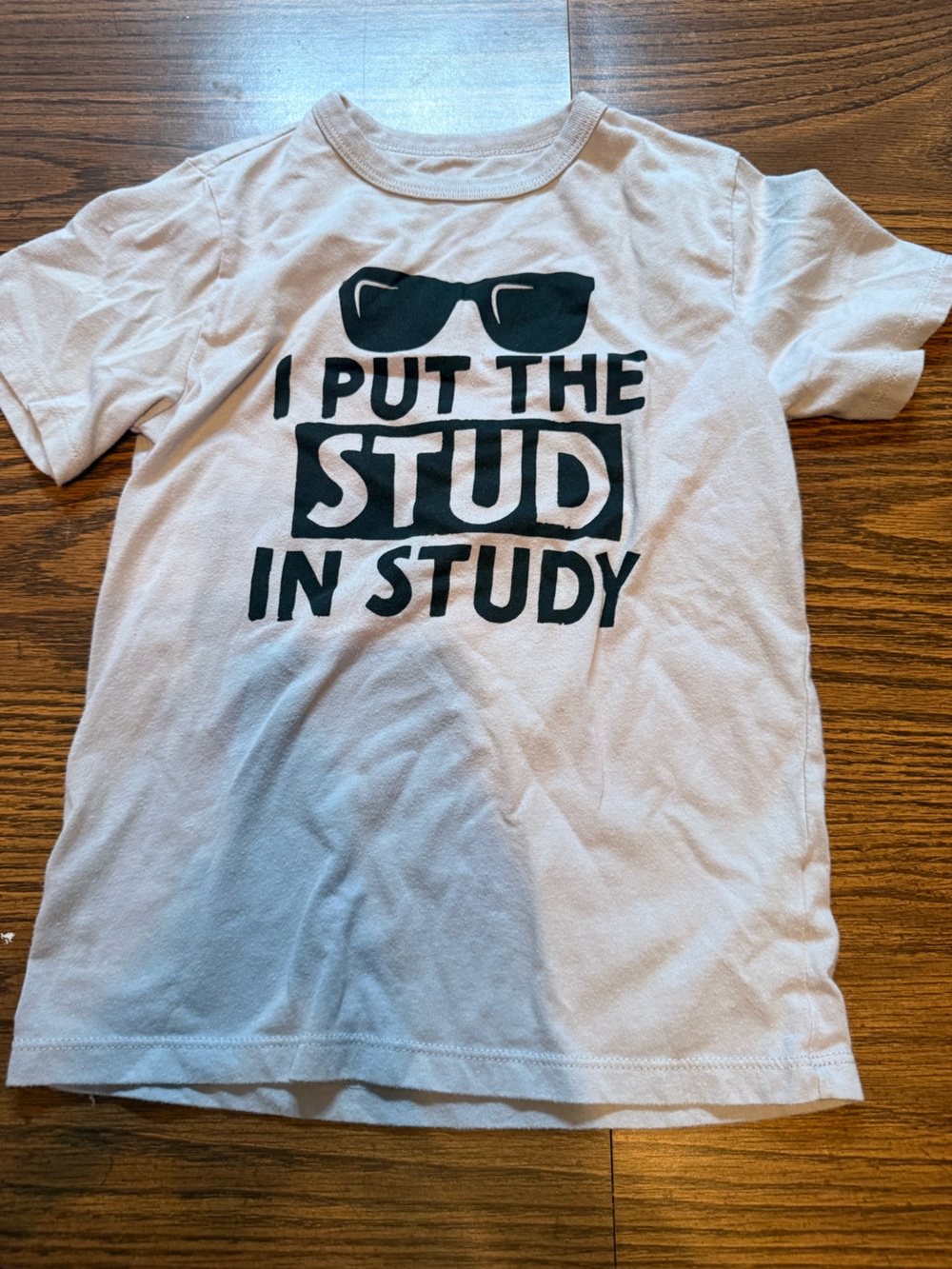 Place White Short-Sleeve Graphic Tee with Black Print